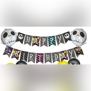 Halloween Themed Birthday Banner with out Balloons